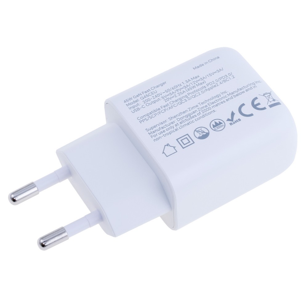 Зарядний пристрій Q45CEU 45W GaN Fast Charging (zime)