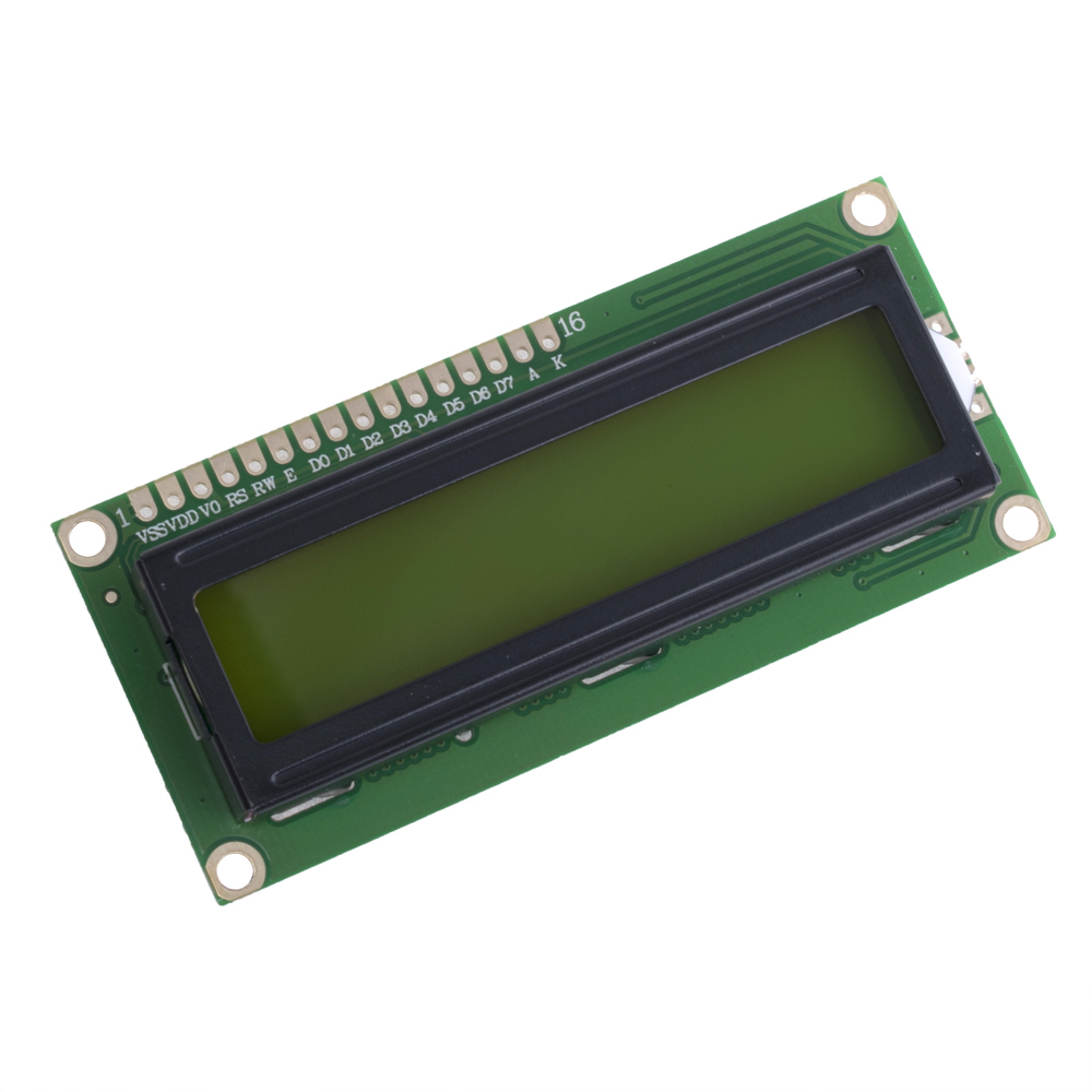 QC1602A 16x2 Character LCD Display жовте підсвічування (на контролері HD44780) QC1602A 16x2 Character LCD Display жовте підсвічування (на контролері HD44780)