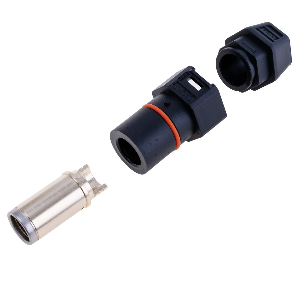 Потужний роз'єм QS12H-F-чорний, монтаж: під пайку, QS Electronic Потужний роз'єм QS12H-F-чорний, монтаж: під пайку, QS Electronic