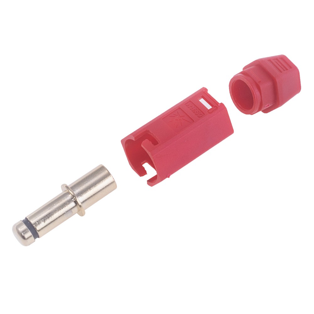 Потужний роз'єм QS6H-M-червоний, монтаж: під обтиск, QS Electronic Потужний роз'єм QS6H-M-червоний, монтаж: під обтиск, QS Electronic