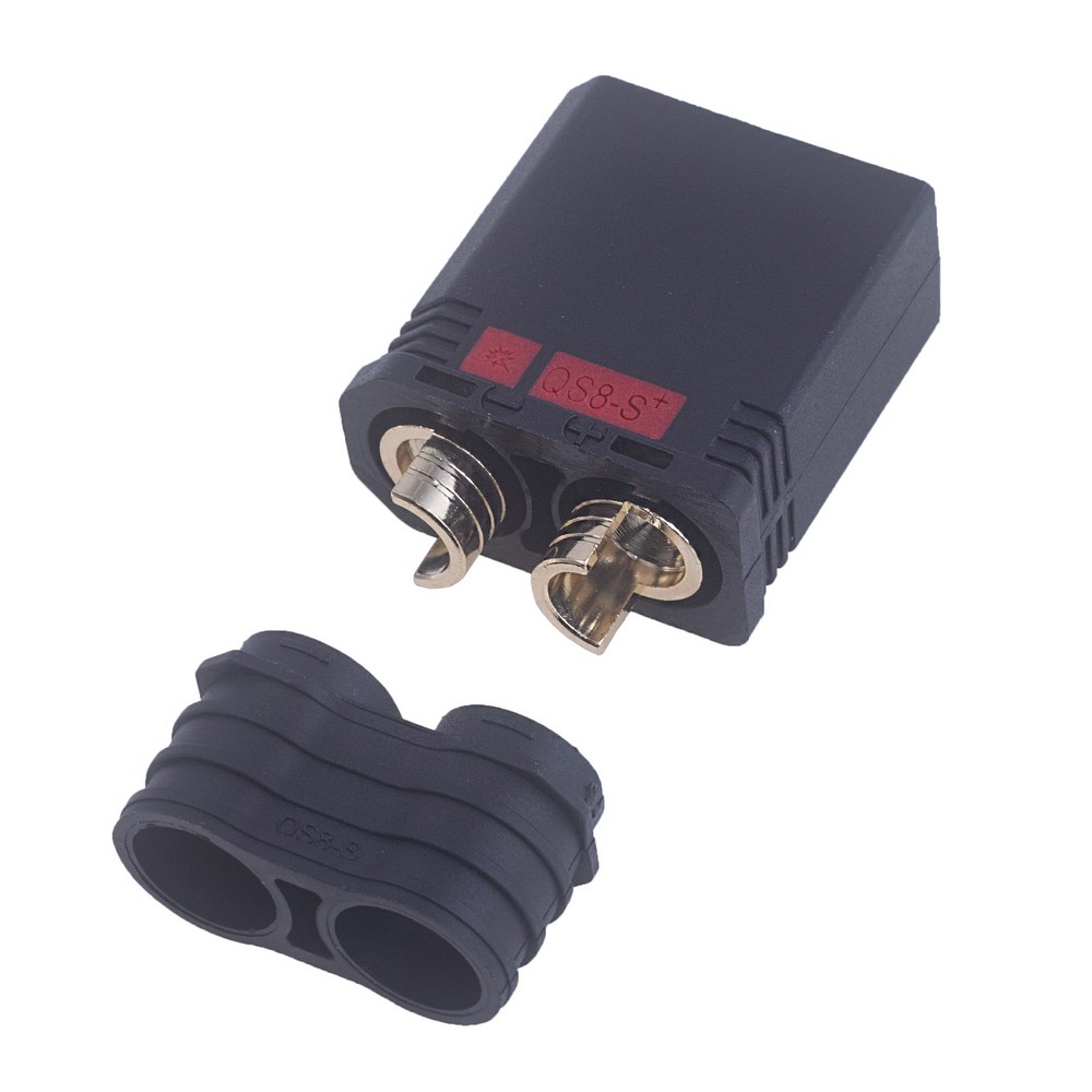 Потужний роз'єм QS8-S+M чорний, QS Electronic