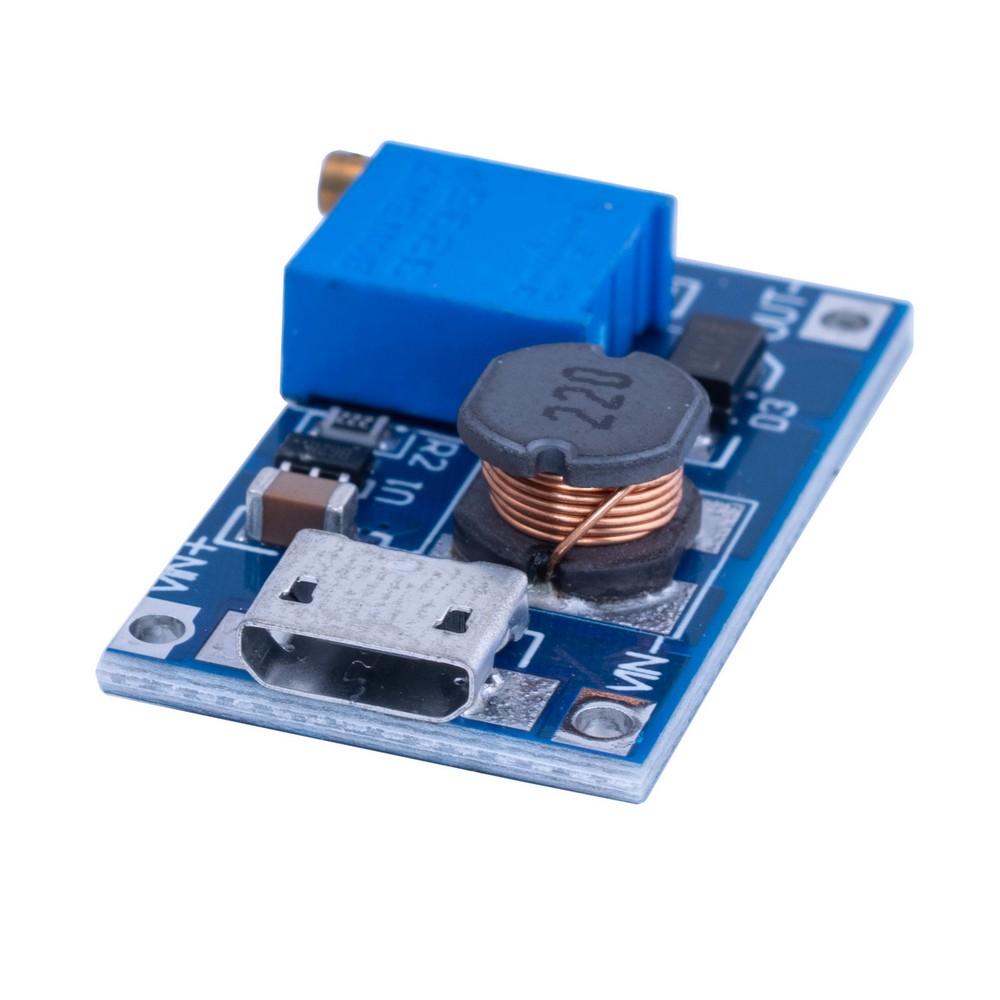 Регульований DC-DC Step-Up модуль живлення MT3608 USB-micro
