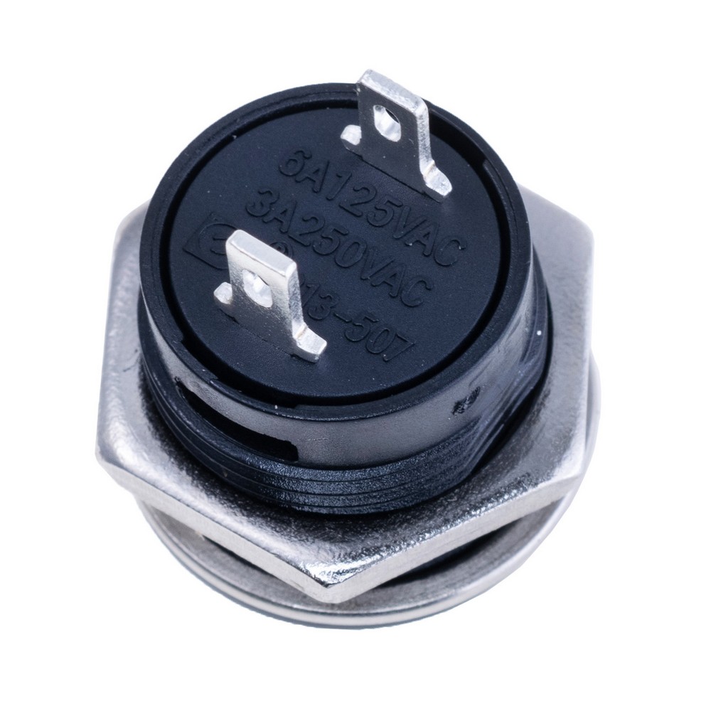 Кнопка без фіксації чорна, R13-507 Black Button