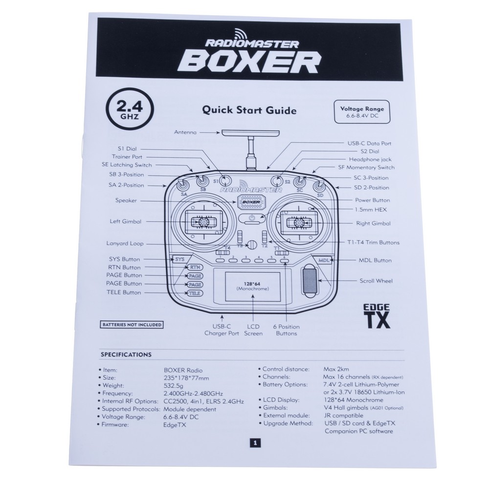 Пульт керування RadioMaster Boxer ELRS M2