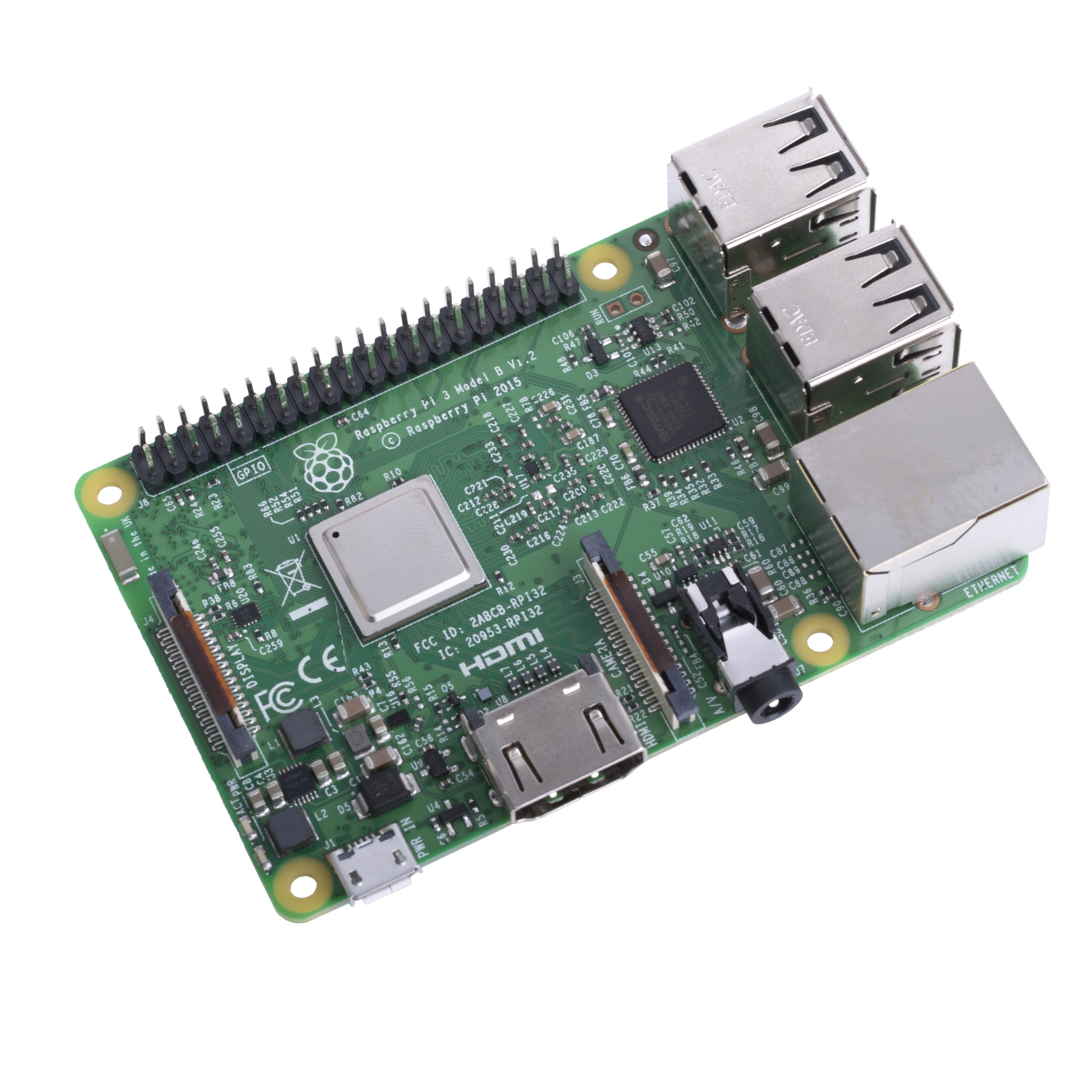 Мікрокомп'ютер Raspberry Pi 3 - Model B - ARMv8 with 1G RAM Мікрокомп'ютер Raspberry Pi 3 - Model B - ARMv8 with 1G RAM