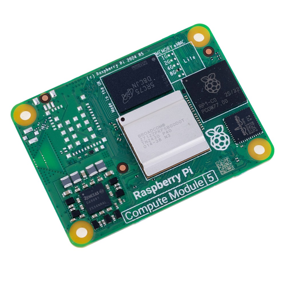 Raspberry Pi Compute Module 5 "CM5", 8GB RAM/Lite, без Wi-Fi CM5008000 Raspberry Pi Compute Module 5 "CM5", 8GB RAM/Lite, без Wi-Fi CM5008000