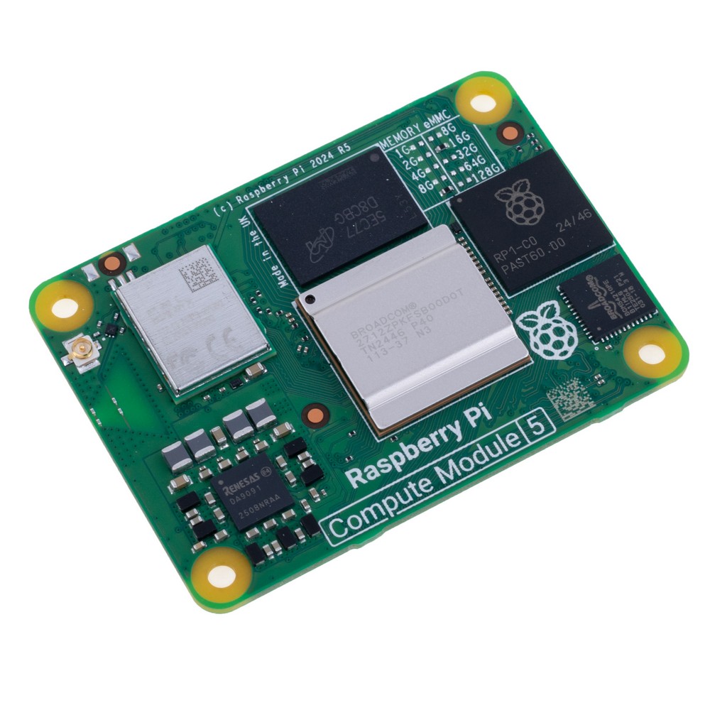 Raspberry Pi Compute Module 5 "CM5", 16GB RAM/16GB eMMC, Wi-Fi, CM5116016 Raspberry Pi Compute Module 5 "CM5", 16GB RAM/16GB eMMC, Wi-Fi, CM5116016