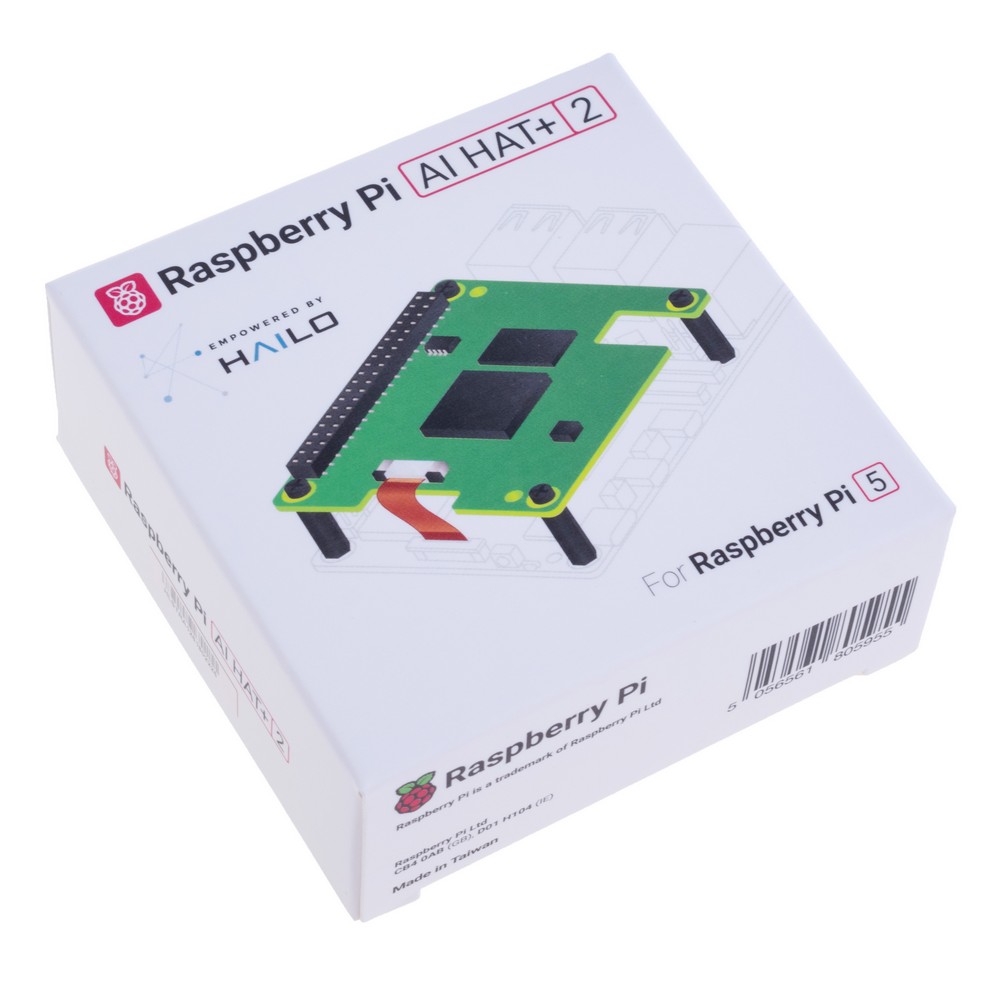 Плата розширення Raspberry Pi AI HAT+ 2, 40 TOPS Плата розширення Raspberry Pi AI HAT+ 2, 40 TOPS