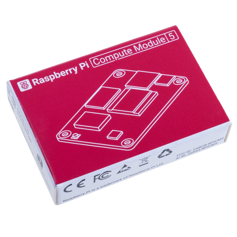 Raspberry Pi Compute Module 5 "CM5" 4GB RAM/64GB eMMC, Wi-Fi, CM5104064