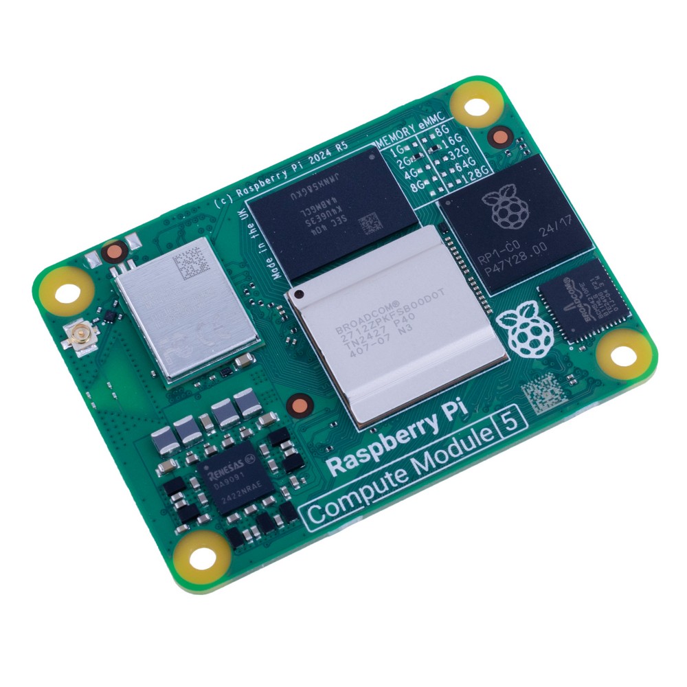 Raspberry Pi Compute Module 5 "CM5" 2GB RAM/16GB eMMC, Wi-Fi