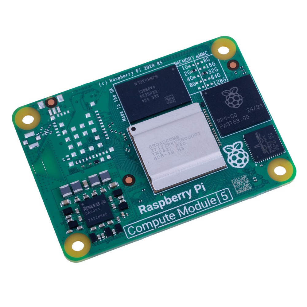 Raspberry Pi Compute Module 5 "CM5" 2GB RAM/32GB eMMC, Wi-Fi