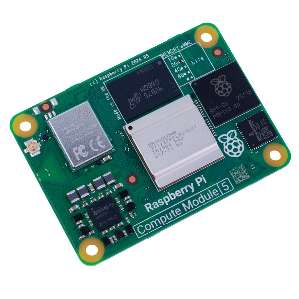Raspberry Pi Compute Module 5 "CM5" 2GB RAM/LITE, Wi-Fi, CM5102000 Raspberry Pi Compute Module 5 "CM5" 2GB RAM/LITE, Wi-Fi, CM5102000