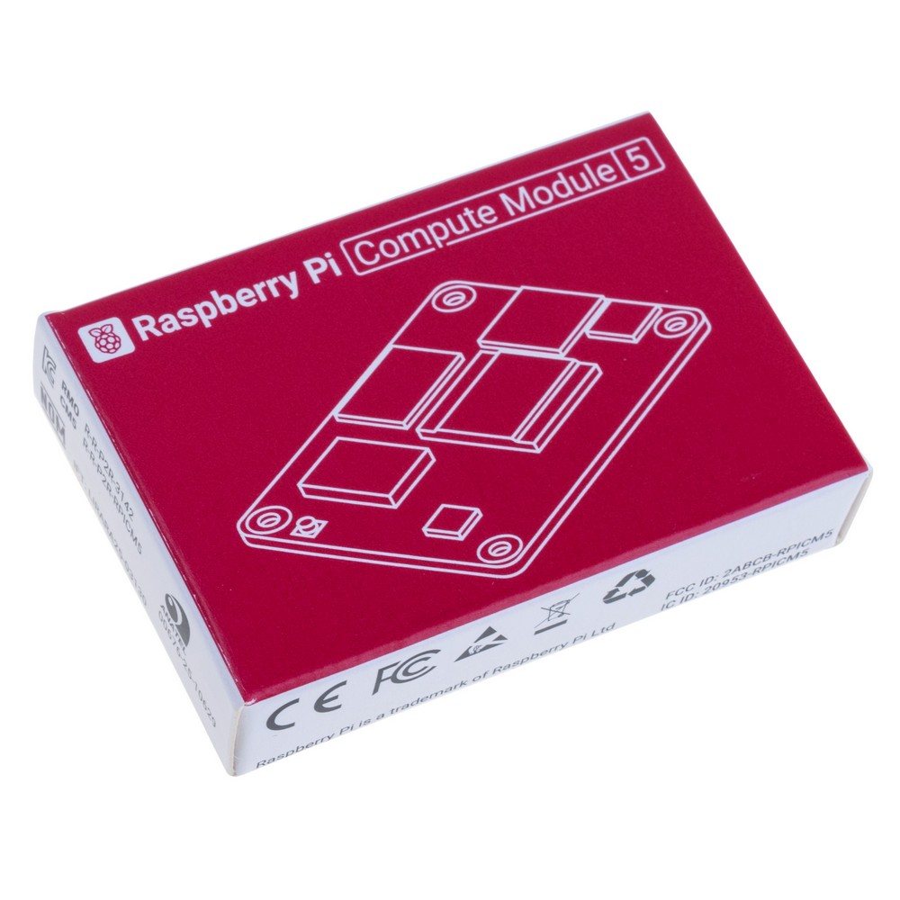Raspberry Pi Compute module 5 "CM5", 8GB RAM/64GB eMMC, без Wi-Fi, CM5008064 Raspberry Pi Compute module 5 "CM5", 8GB RAM/64GB eMMC, без Wi-Fi, CM5008064