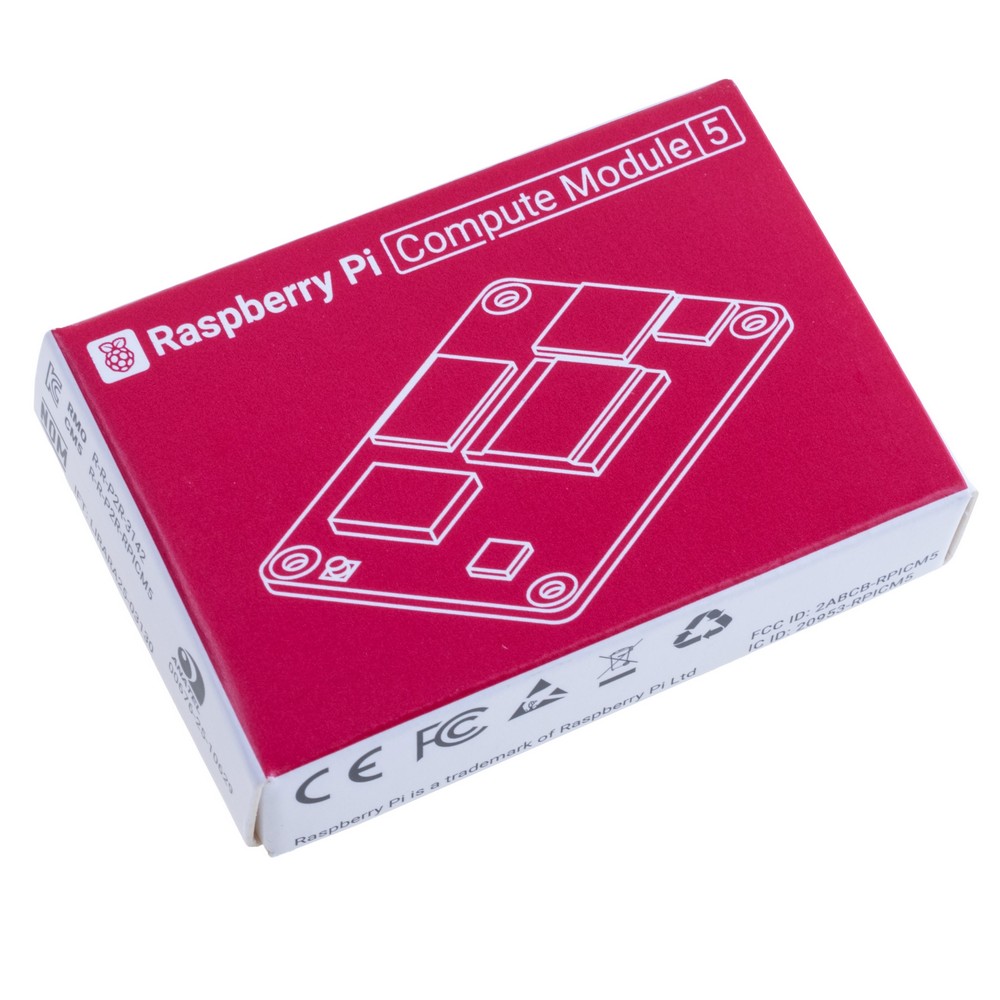 Raspberry Pi Compute Module 5 "CM5", 8GB RAM/LITE eMMC, Wi-Fi, CM5108000