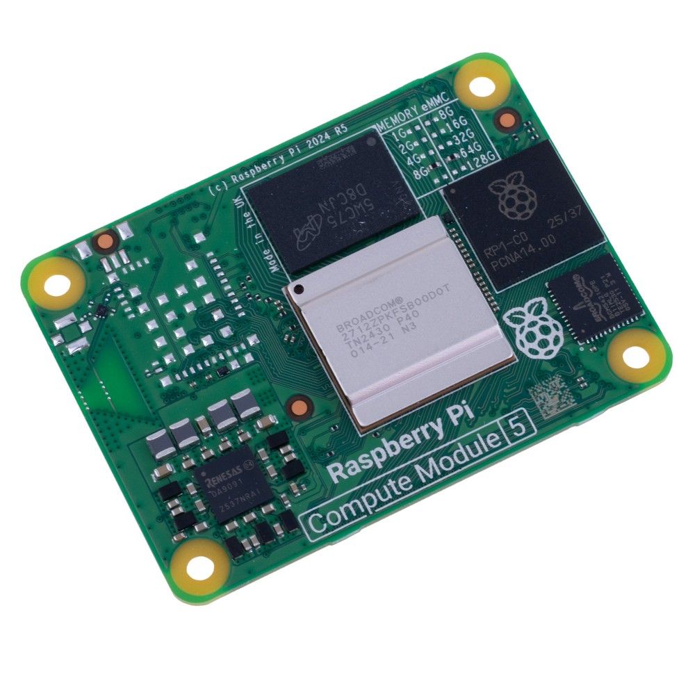Raspberry Pi Compute module 5 "CM5", 8GB RAM/64GB eMMC, без Wi-Fi, CM5008064