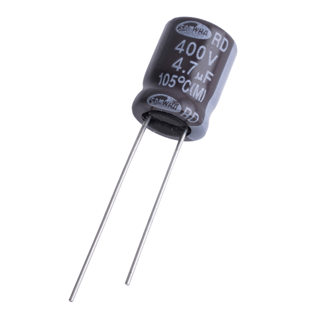 4,7uF 400V RD 10x12mm 105°C (RD2G475M1012MPA159-Samwha) (електролітичний конденсатор)