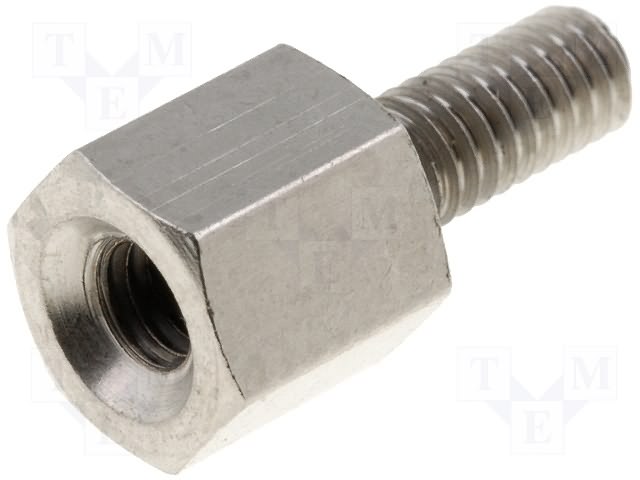 RI-HTSB-M25-5-5 (Дистанцирующая стойка с резьбой; латунь; 5мм; Внутр.резьба: M2,5) RI-HTSB-M25-5-5 (Дистанцирующая стойка с резьбой; латунь; 5мм; Внутр.резьба: M2,5)