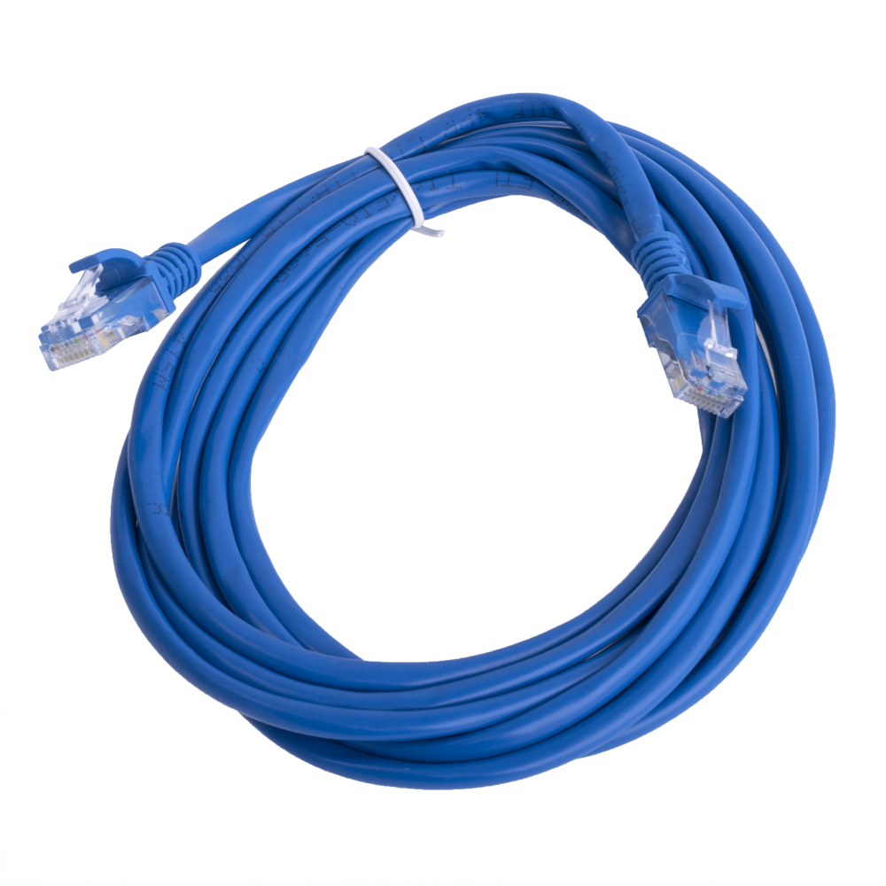 Патч-корд литий RITAR, CCA, UTP, RJ45, Cat.5e, 3m, синій Q500