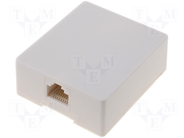 RJ45GN накладна телефонна розетка RJ45 8P8C