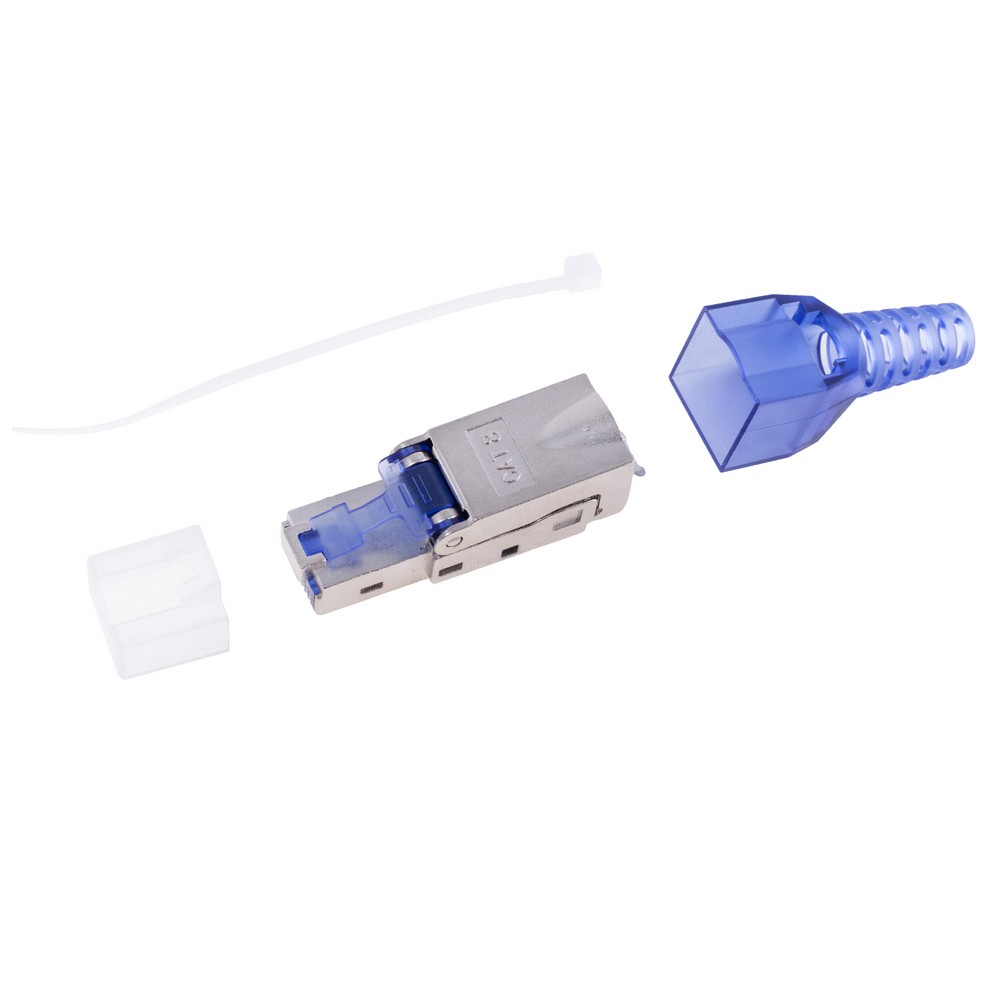 RJ45 конектор "тато" 40Gbps Cat8 для монтажу без обтиску. MRC8-N1-BK