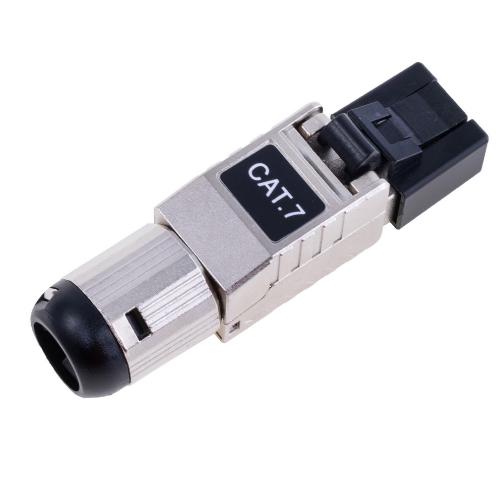 RJ45 конектор "тато" 40Gbps Cat7 для монтажу без обтиску. MRC7-N2