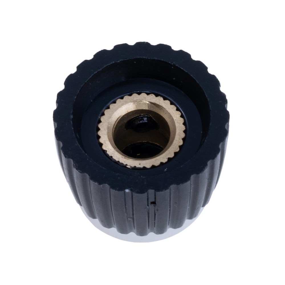 Ручка для потенціометра "срібна" на вісь 6.35мм , MSL-S Silver