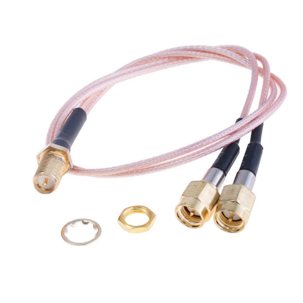 Розгалужувач RPSMA Female-2x SMA Male 30cm RG178