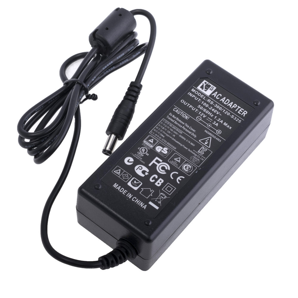 Блок живлення настільний 36W 12V, роз'єм:2.1x5.5mm RS-300/120-S325