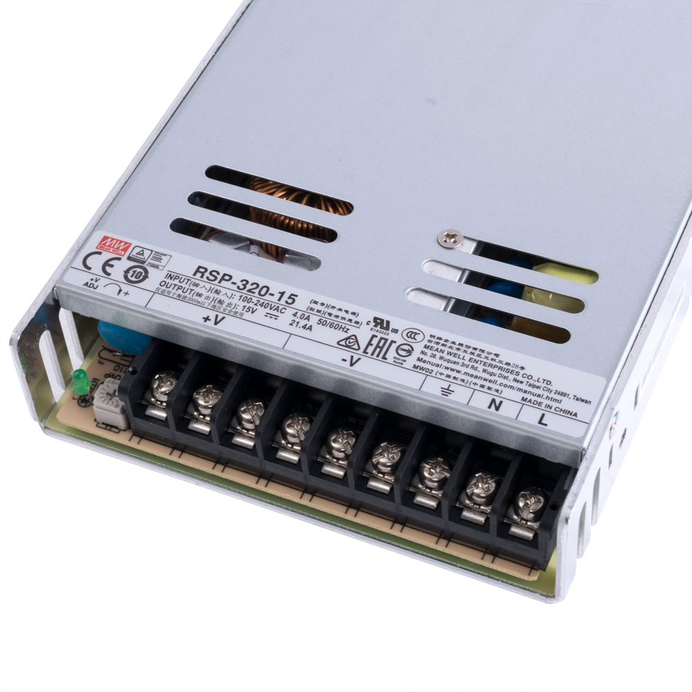 Блок живлення що вбудовується 320W 15V RSP-320-15