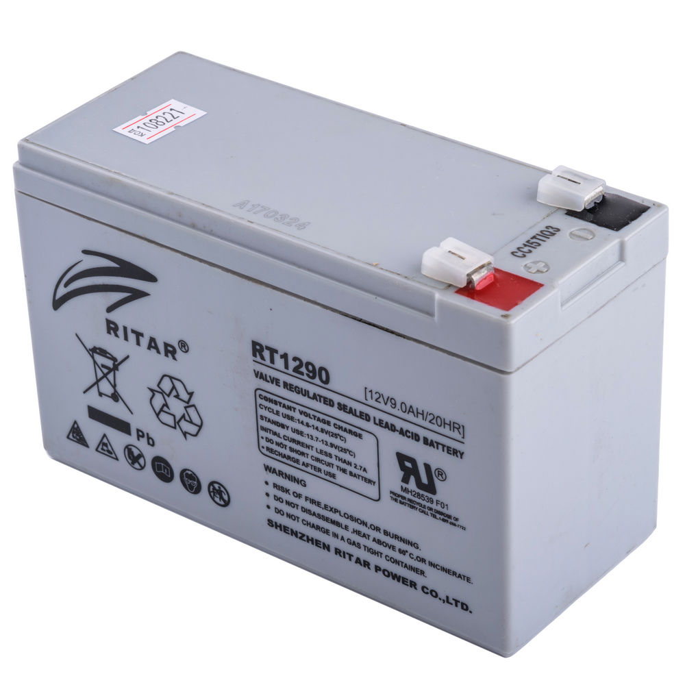 Акумулятор 12V 9Ah свинцево-кислотний AGM (RT1290) Акумулятор 12V 9Ah свинцево-кислотний AGM (RT1290)