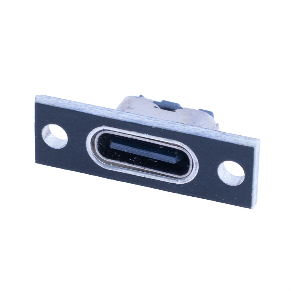 Роз'єм Type-C (2pin/3A, CR-39) на платі на панель Роз'єм Type-C (2pin/3A, CR-39) на платі на панель