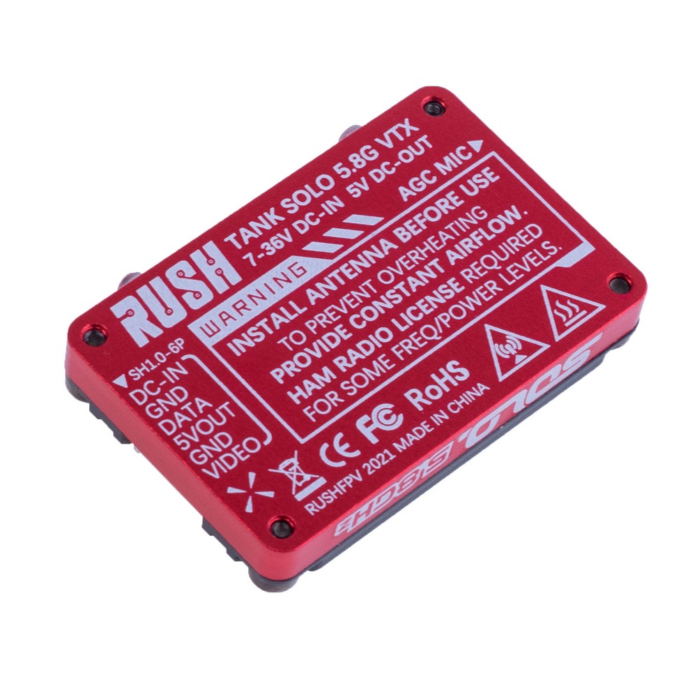 Відеопередавач VTX RUSH FPV Solo Tank 5.8G VTX