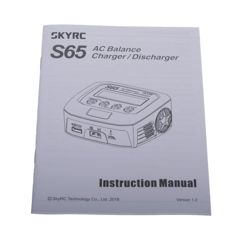 Цифровий універсальний зарядний пристрій S65 (p/n: SK-100152, SkyRC) ОРИГІНАЛ!