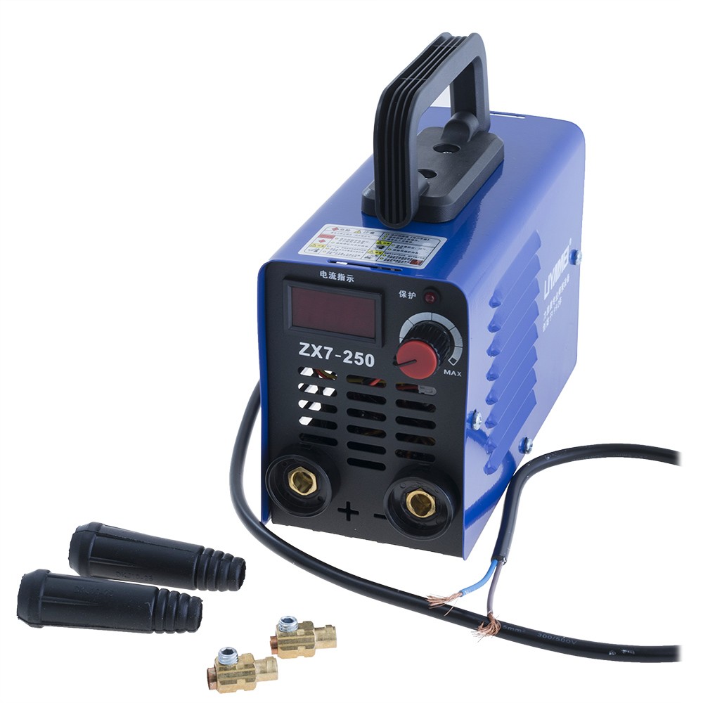 Зварювальний апарат ZX7-250 (синій) без кабелів за ціною від