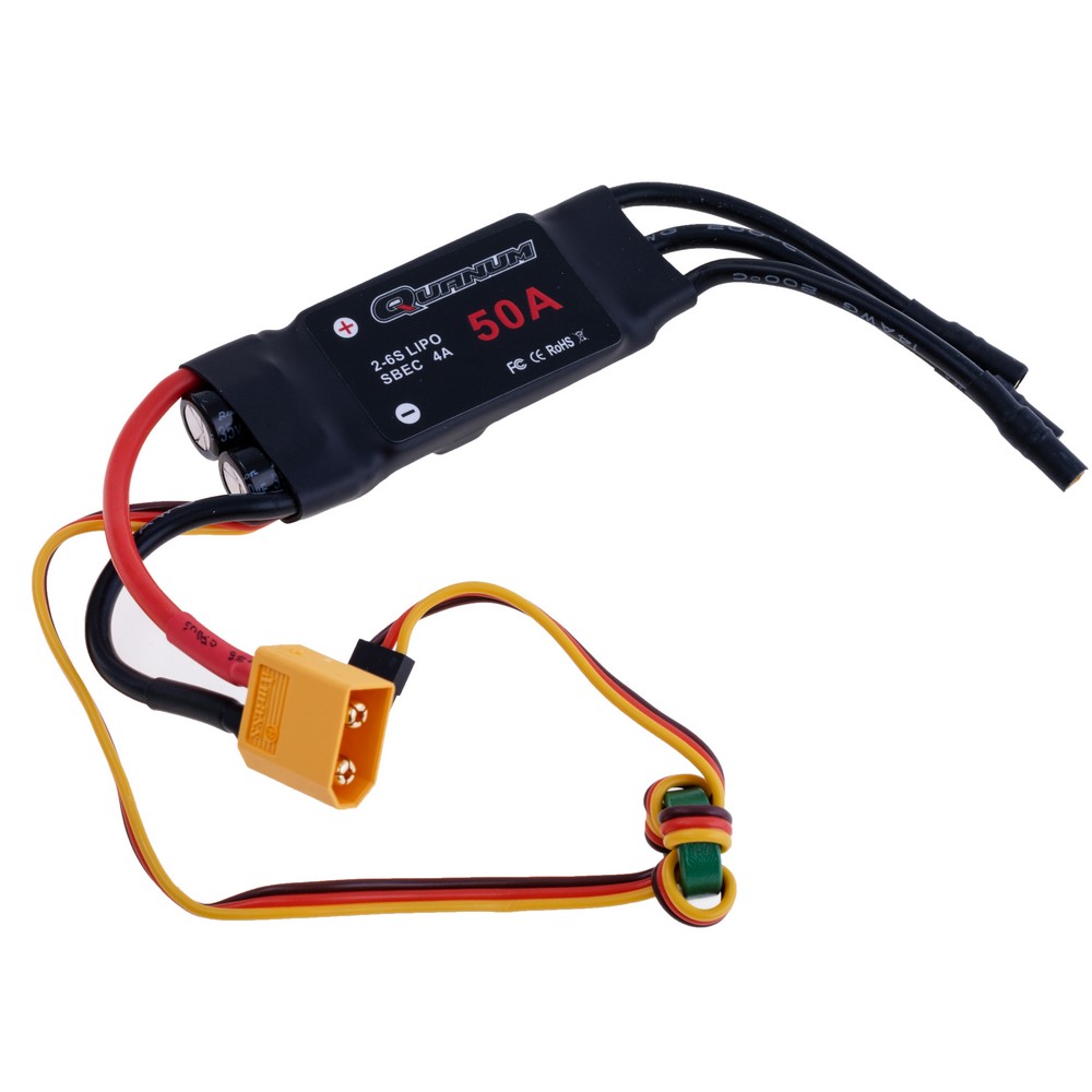 Регулятор SBEC швидкості для безколекторного мотора ESC 50A із роз'ємом XT60 Регулятор SBEC швидкості для безколекторного мотора ESC 50A із роз'ємом XT60