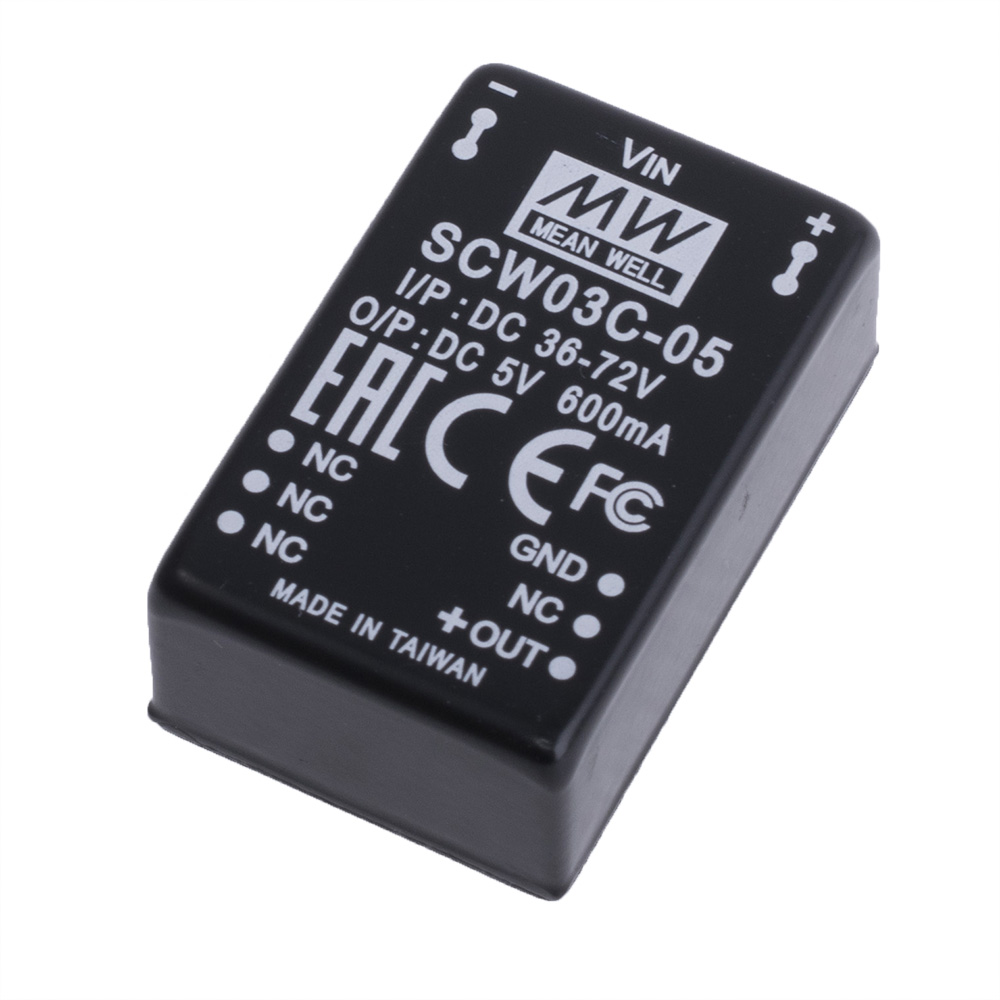DC/DC перетворювач 3W, MeanWell SCW03C-05 DC/DC перетворювач 3W, MeanWell SCW03C-05