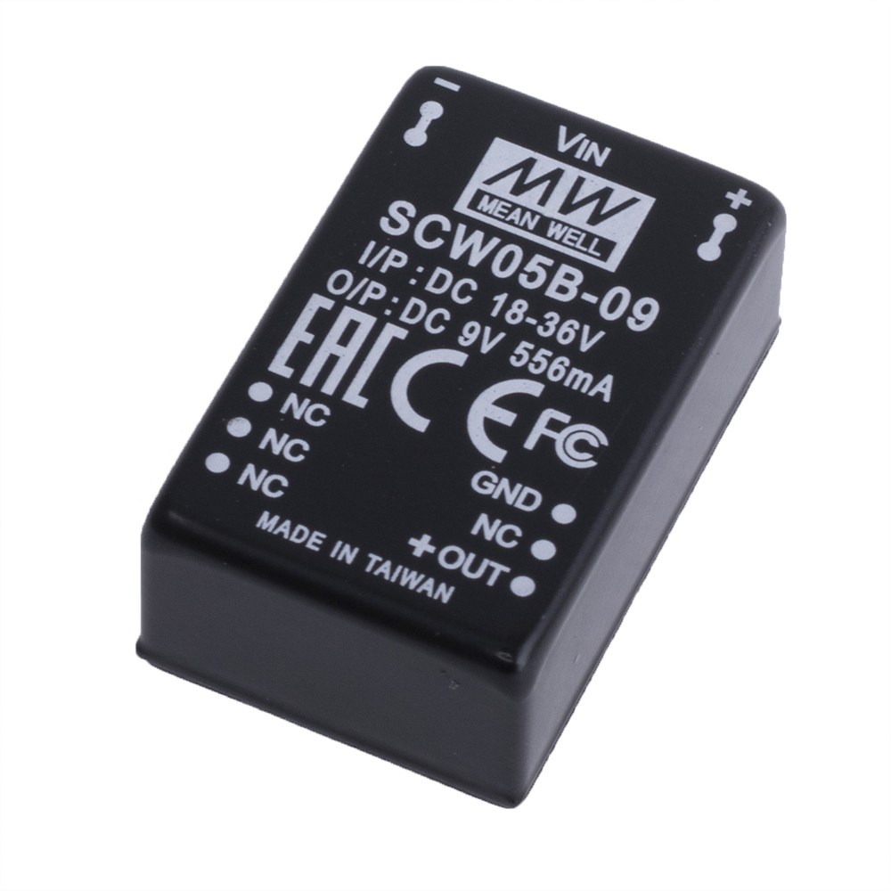 DC/DC перетворювач 5W, MeanWell SCW05B-09