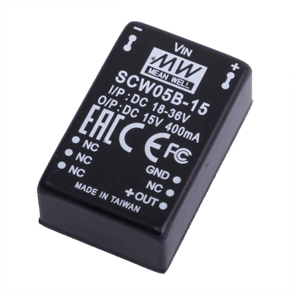DC/DC перетворювач 5W, MeanWell SCW05B-15