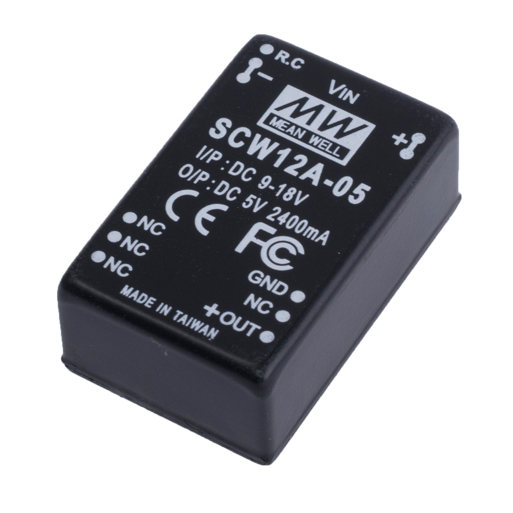 DC/DC перетворювач 12W, MeanWell SCW12A-05
