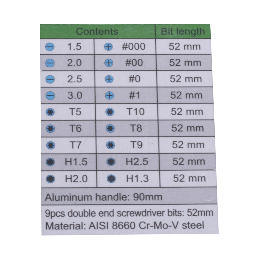 Викрутка з набором біт SD-9811, Pro'sKit