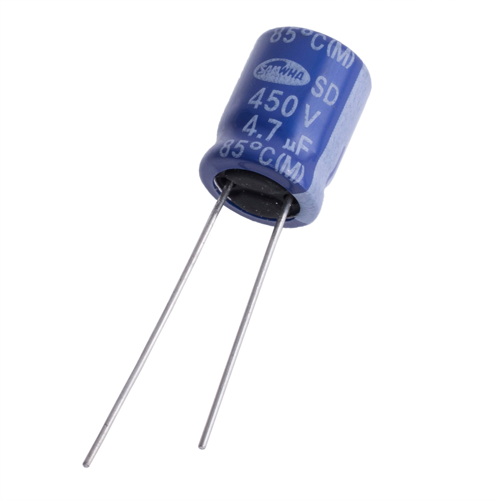 4,7uF 450V SD 10x12mm 85°C (SD2W475M1012MPA159-Samwha) (електролітичний конденсатор)