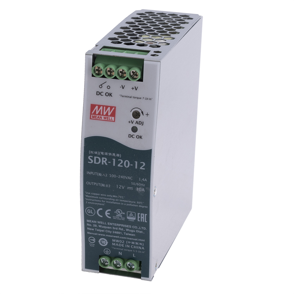 Блок живлення на DIN-рейку 120W 12V SDR-120-12