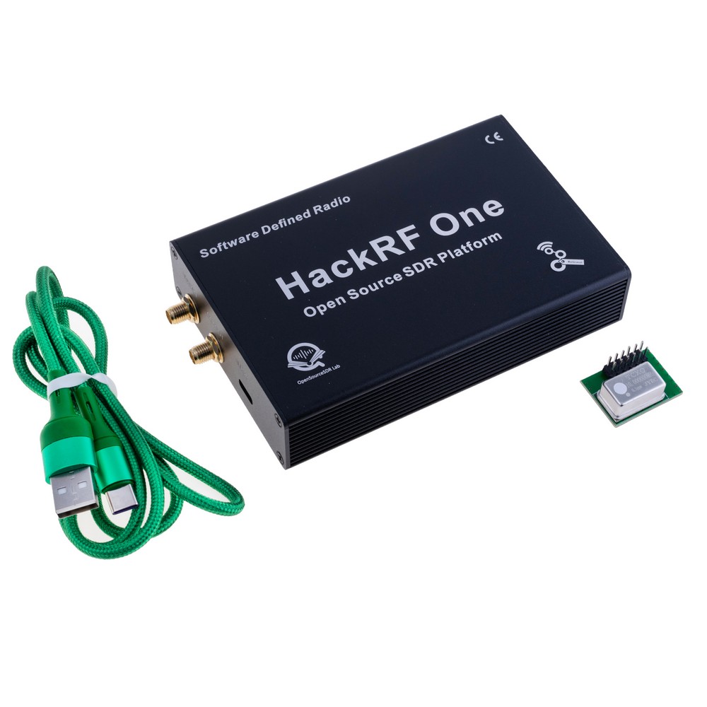SDR-трансивер HackRF R10C в металевому корпусі + TCXO + кабель (без антен)