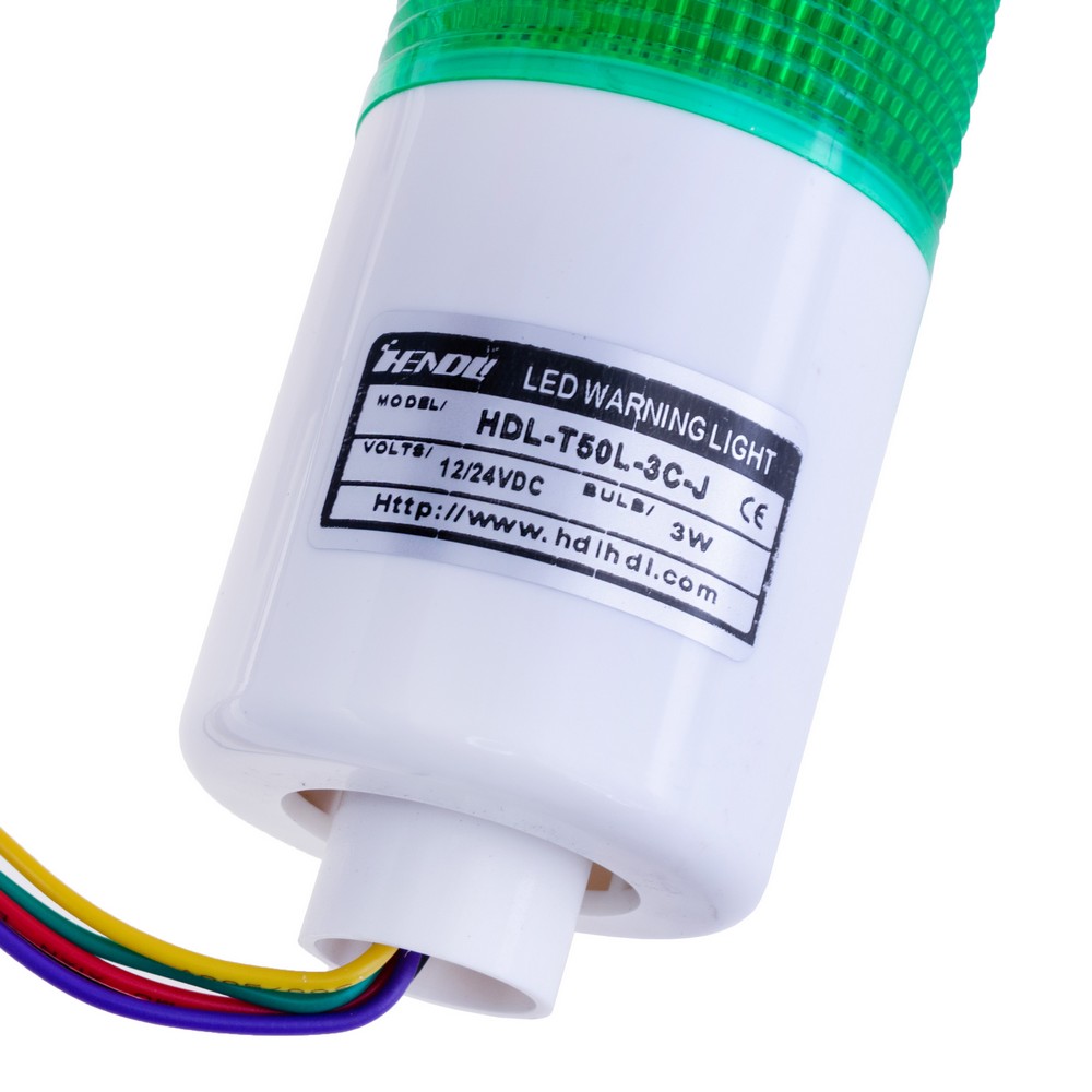 Індикатор свілофор із звуком, 12-24VDC, 345mm.