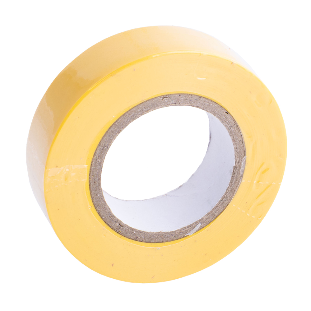Ізоляційна стрічка, колір: жовтий, Ш=19мм, Д=18,3м