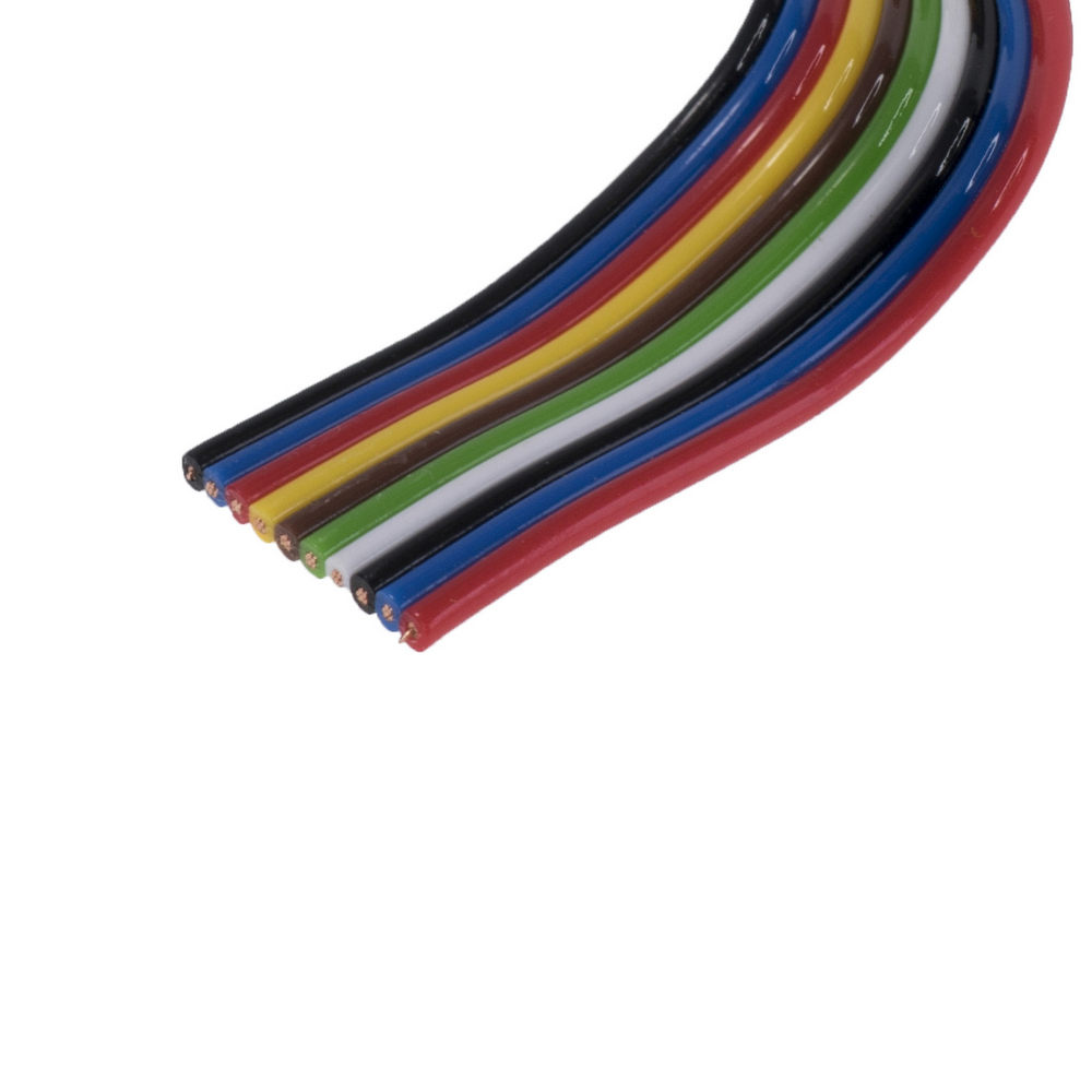Шлейф TLWY10/0.20-BQ Cable (кабель стрічковий багатобарвний 10х0,20мм.кв., Cu; PVC; 300V)