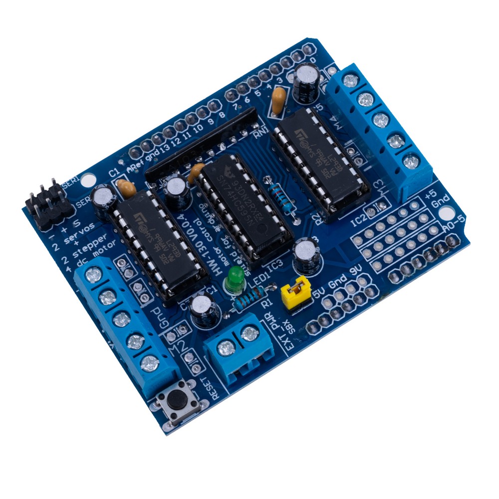 Шилд управління двома кроковими двигунами на L293D Шилд управління двома кроковими двигунами на L293D