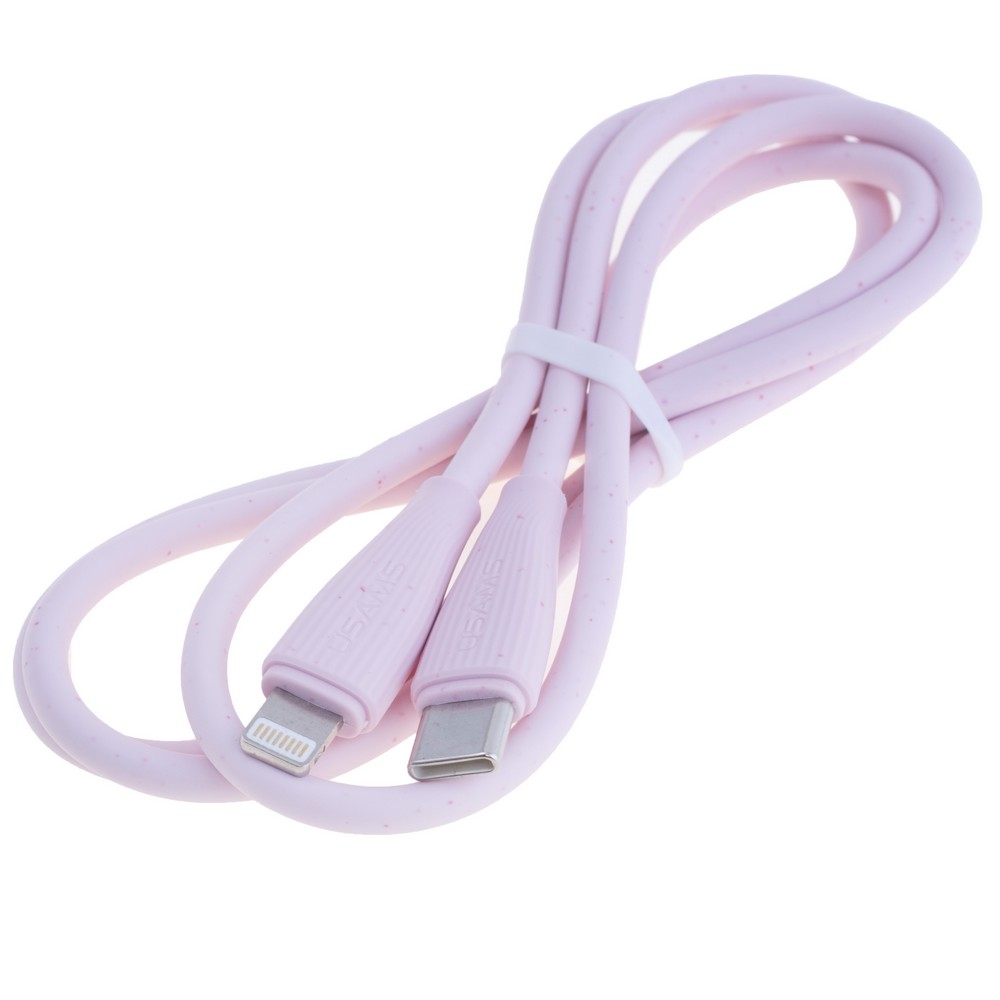SJ717 Type-C To Lightning 30W Fast Charging Data Cable - Green Series 1M (SJ717USB04 Pink – USAMS)