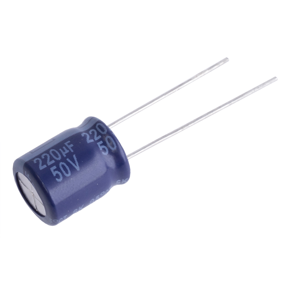 220uF 50V SK 10x12mm 85°C (SK050M0220A5F-1012-Yageo) (електролітичний конденсатор)