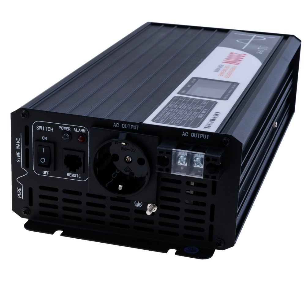 Інвертор 2000W 24V→230V чиста синусоїда LCD (SP-2000L24V(LCD) – Swipower)